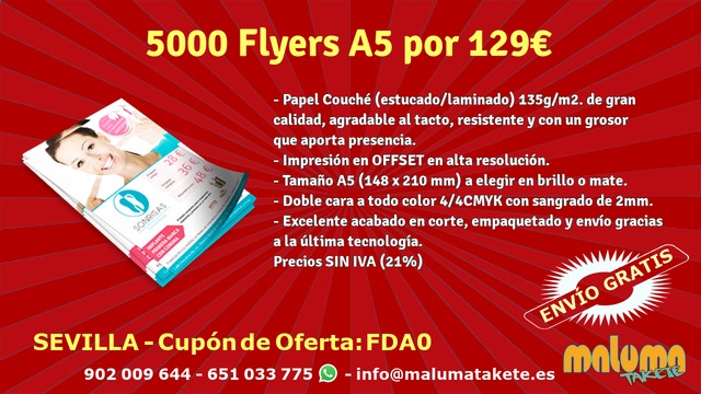 Mil Anuncios Com 5000 Flyers A5 Por 129eur Envio Gratis