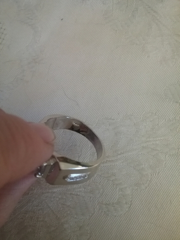 PRECIOSO! ELEGANTE ANILLO ORO AMARILLO LAMINADO 18KT Y ZIRCONITAS CLÁSICO