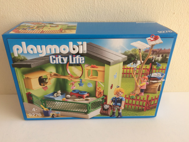 playmobil refugio para gatos