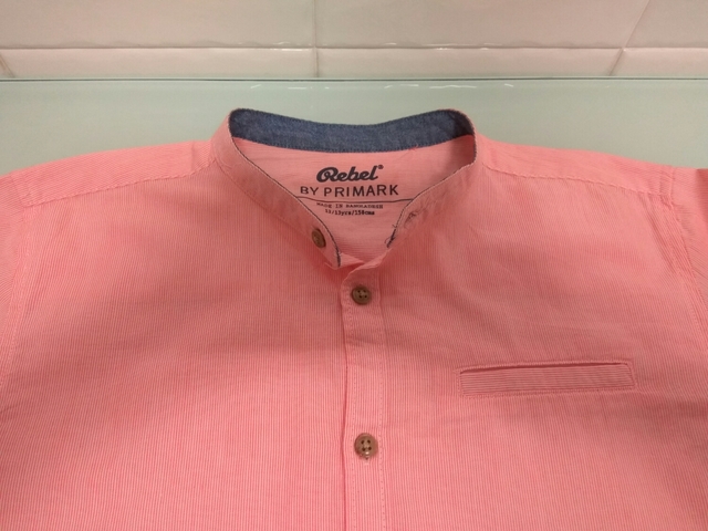 camisa cuello mao primark