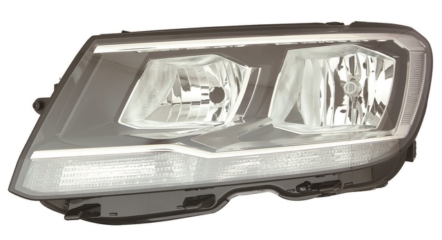 VW Caddy//Maxi Protector de Parachoques Trasero ABS resistente negro 2004-2015