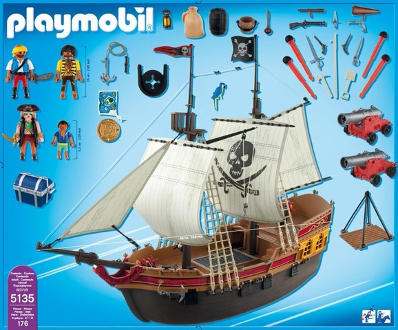 barco pirata playmobil 5135 instrucciones
