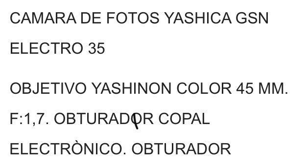 Mil Anuncios Com Yashica Electro 35 Segunda Mano Y Anuncios Clasificados