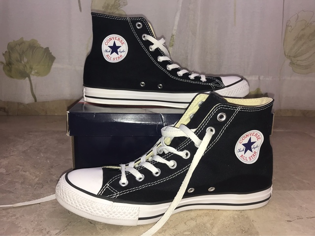 converse negras sin plataforma