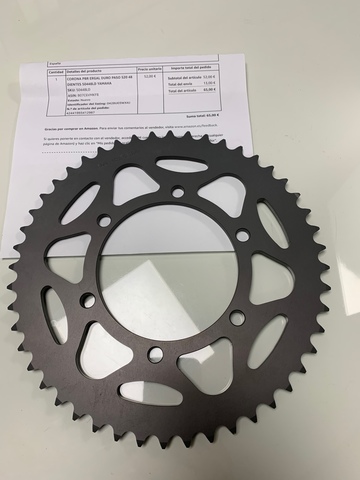 PIÑÓN trasero 37 dientes 428 para Sachs ZX 125 4T 2010