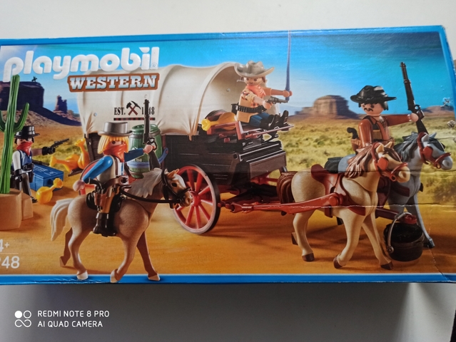 caravana con bandidos de playmobil