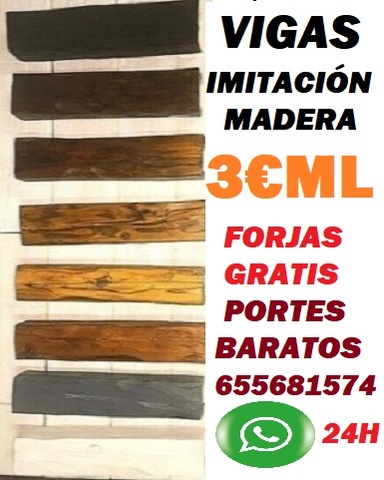 VIGAS A MEDIDA DE IMITACIóN MADERA
