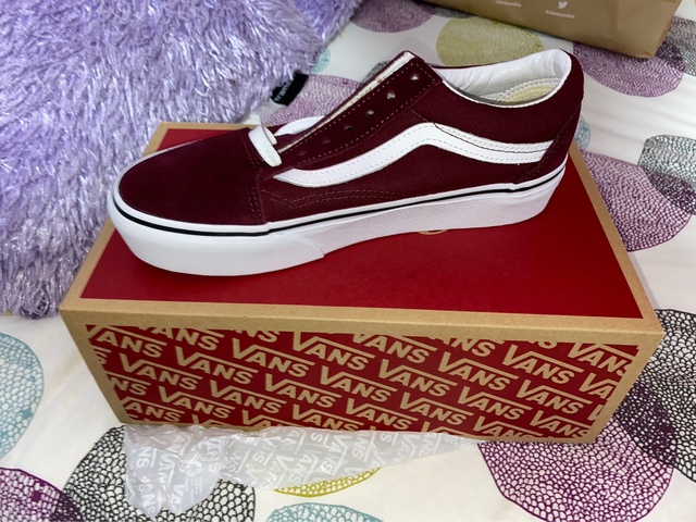 vans granates plataforma