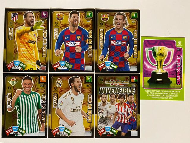 INVENCIBLE ADRENALYN XL 2019 2020 LIGA SANTANDER LOTE 5 BALONES DE ORO