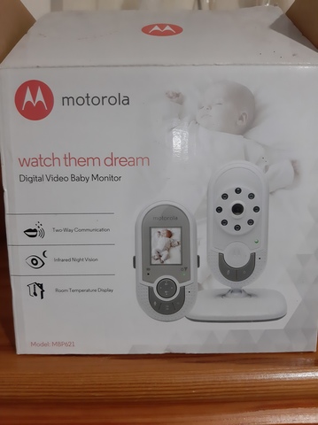 Nuevo Motorola MBP16 Digital Bebé Monitor portátil Audio 2-Way Luz Nocturna