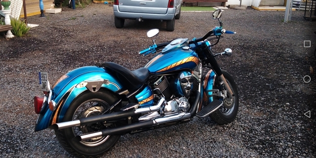 Negro y Naranja Personalizado Se Ajusta Yamaha XVS 650 Dragstar trasera de cuero cubierta de asiento