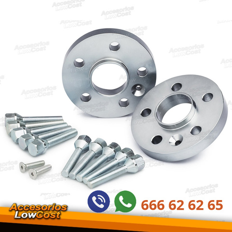 2 X 10 mm H/&R Separadores de Rueda de Aleación de Plata Negro Pernos Cerraduras BMW E90 E92 E93 M3