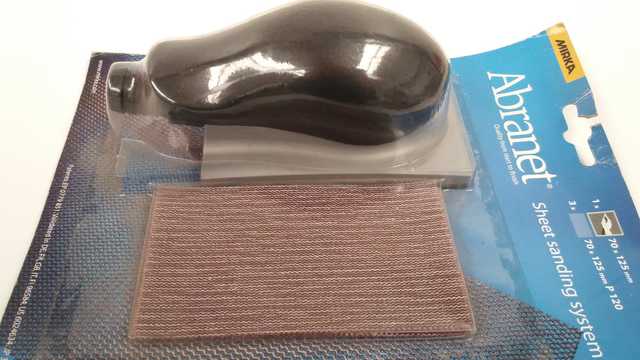 equipo de trabajo de madera 125 x 70 mm Bloque de lijado para extracci/ón de polvo de mano