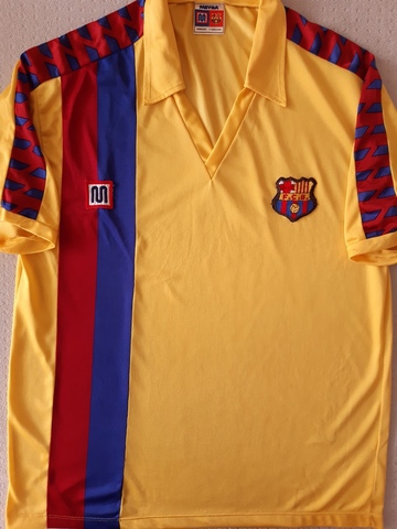 camiseta meyba amarilla barcelona