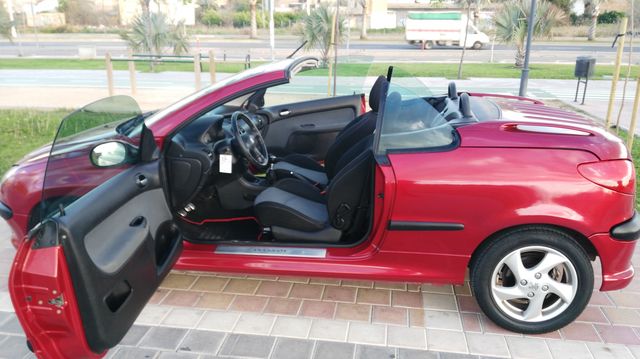 206CC calefacción construcción años nota Cristal de espejo de Peugeot 206 1007
