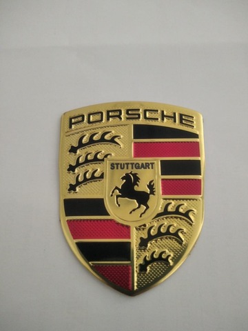 Para Porsche 996 carrera 4s plata//gris en letras emblema nuevo
