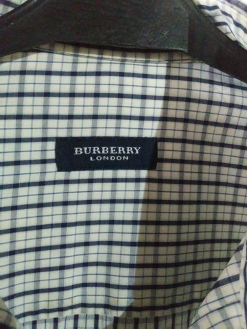 MILANUNCIOS | Camisas de hombre burberry de segunda mano Burberrys talla 4 marrón cuadros camisa hombre de segunda
