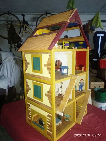 Casa de muñecas en miniatura 1//12th escala Damas y caballeros Baño Puerta signos