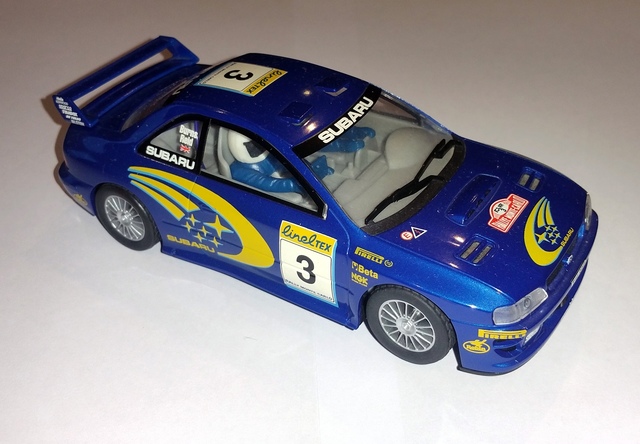 subaru impreza scalextric