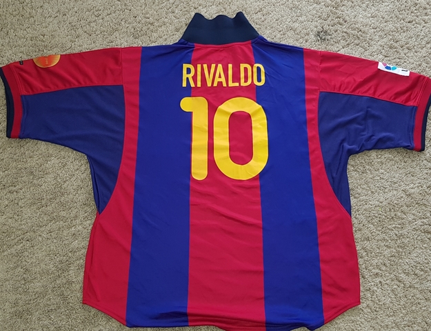 camiseta rivaldo barcelona