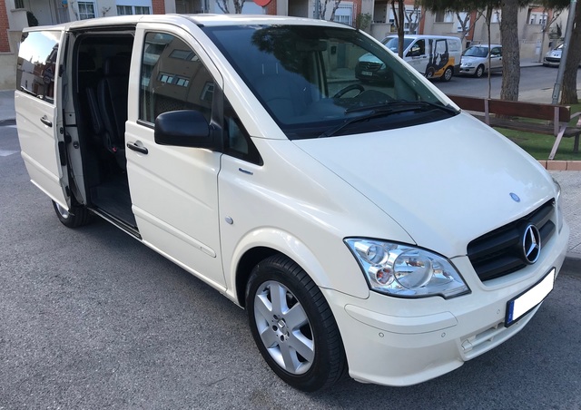 Mercedes Vito 2015 de lujo Negro y Gris Van Fundas De Asiento 2+1