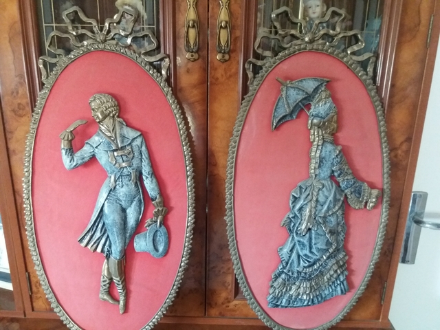 3 brazos estilo antiguo 20x14cm 2 candelabros candeleros sin usar Italy
