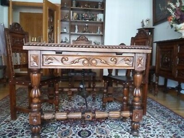 MIL ANUNCIOS.COM - Juego de muebles labrado antiguos