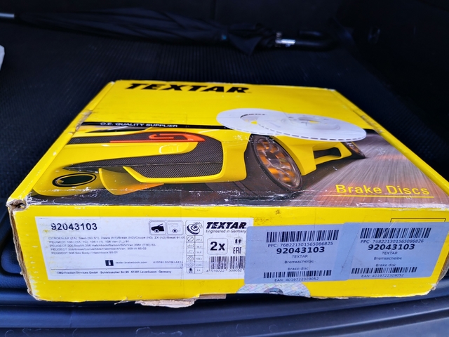2 Textar discos de freno 260mm delantera BMW 3 z1