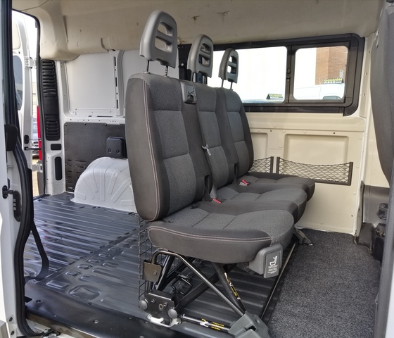 Fundas para asientos ya referencias set QY Fiat Scudo imitación cuero negro