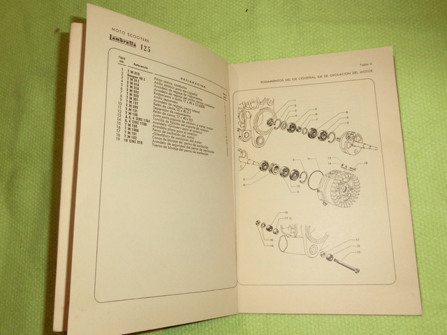 Manual Despiece Lambretta 125 Ld - Dal 1953 La Ld È Disponibile Unicamente Beige Sabbia 8029.