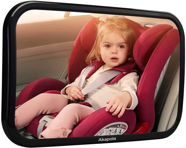 Katurn Mini Espejo Retrovisor para Vigilar al Beb/é en el Coche Irrompible 360/° Ajustable Interior Espejo Coche para Beb/é 2 en 1 Espejo hacia Asiento Posterior para Beb/és