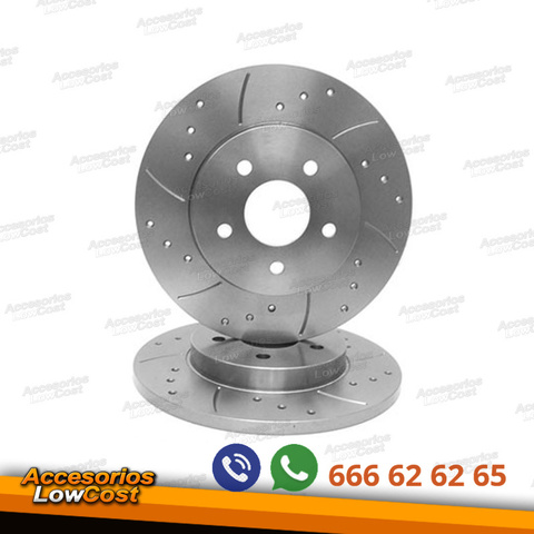 Set de 2 Brembo 09762814 Disco de Freno