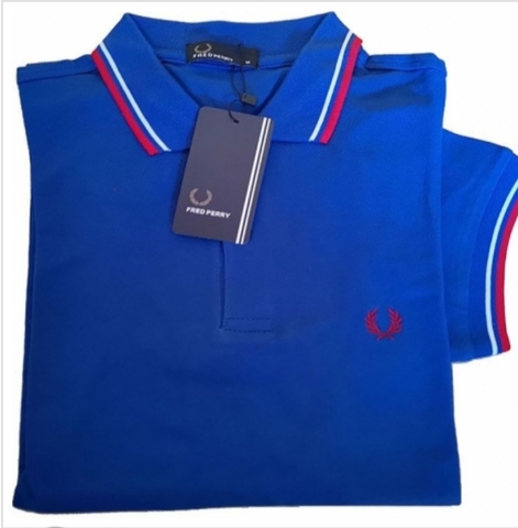 fred perry polo azul