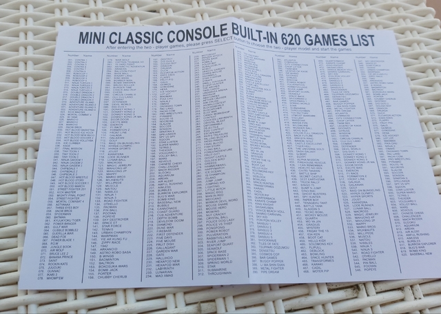 620 nintendo games list