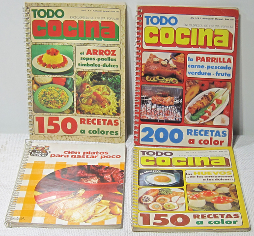 Mil Anuncios Com 4 Libros Recetas Cocina Encuad Espiral