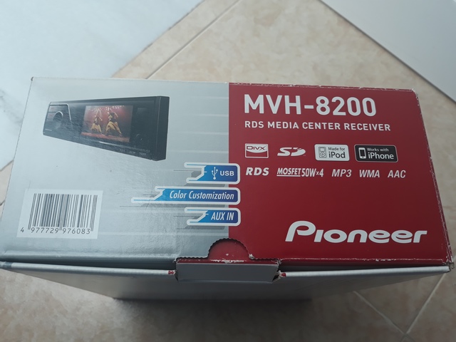 Pioneer MVH-S110UI Receptor 1-DIN con iluminación roja USB iPod//iPhone