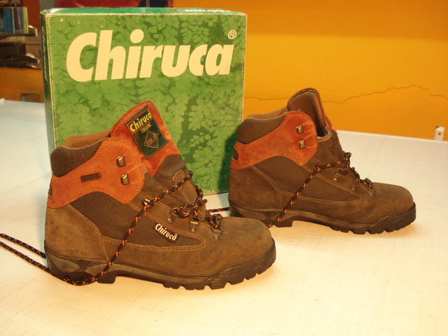 Botas Trekking Montaña Senderismo de Piel Marrón talla 39 40 41 42 43 44 45 46