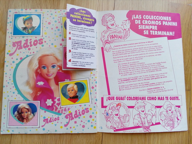 album barbie panini 1993