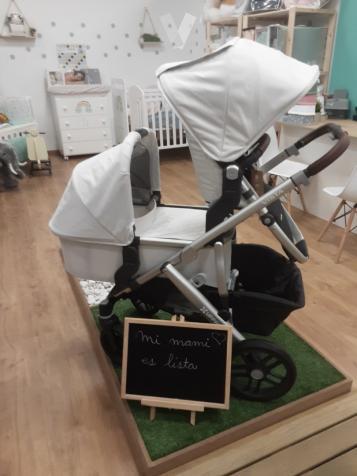 UPPAbaby 2018 Vista Cochecito Bryce (Marzo BlancoPlateadoCuero Castaño) UPPAbaby 2018 Vista Cochecito Bryce (Marzo BlancoPlateadoCuero Castaño)