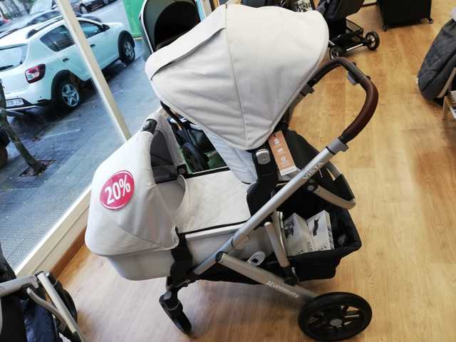 UPPAbaby 2018 Vista Cochecito Bryce (Marzo BlancoPlateadoCuero Castaño) UPPAbaby 2018 Vista Cochecito Bryce (Marzo BlancoPlateadoCuero Castaño)