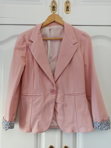 chaqueta rosa palo