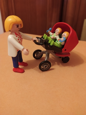 playmobil carrito gemelar