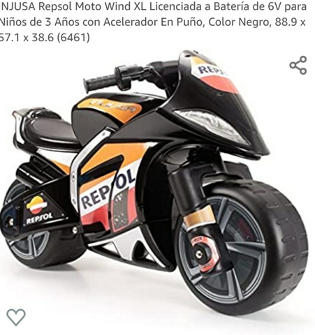 moto bateria niño 3 años