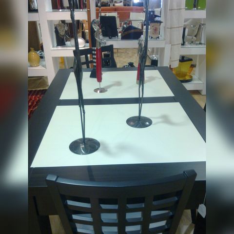 mesa sillas zaragoza madera blanco wengue mesa sillas zaragoza madera blanco wengue