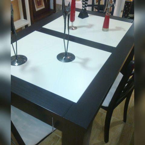 mesa sillas zaragoza madera blanco wengue mesa sillas zaragoza madera blanco wengue