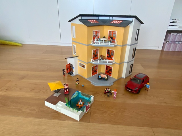 habitaciones casa moderna playmobil