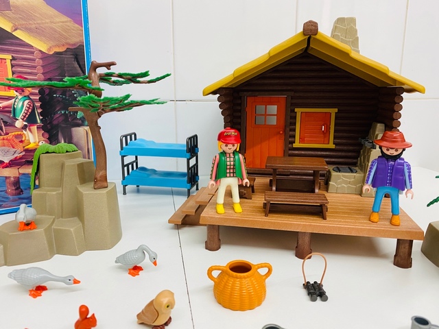 playmobil cabaña del lago