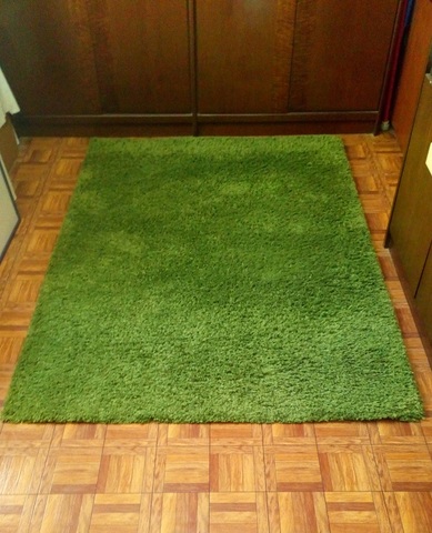 MIL ANUNCIOS.COM De pelo. Alfombras de pelo. Venta de Ikea Hampen Alfombra, Pelo Largo, de Color Verde Brillante