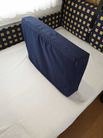 Cortina De Tapicería Azul Marino Tejido Grueso Cojín Sofá Cama Caravana De Tela