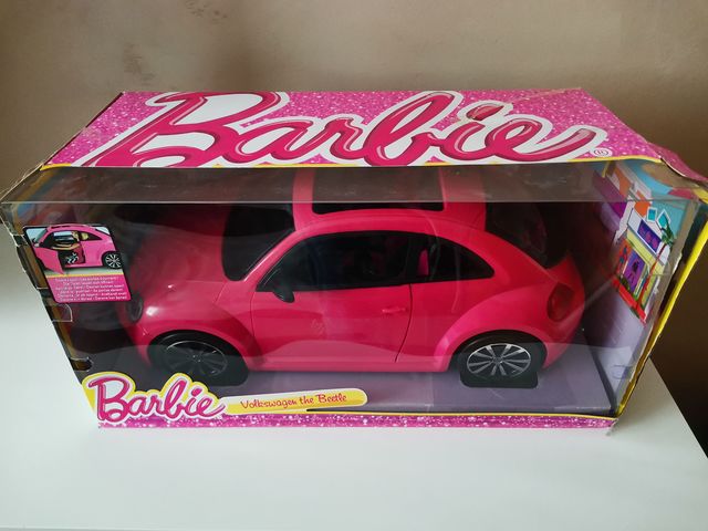 coche de barbie rosa